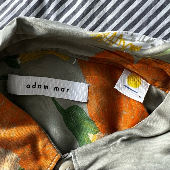 adam mar silk short sleeve button up - Picture 3 of 5